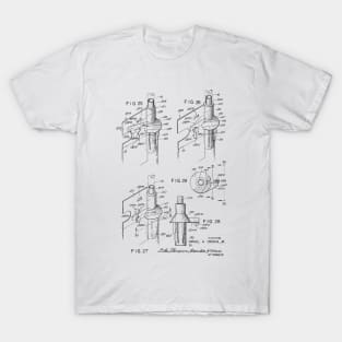 Urinary Drainage System Vintage Patent Hand Drawing T-Shirt
